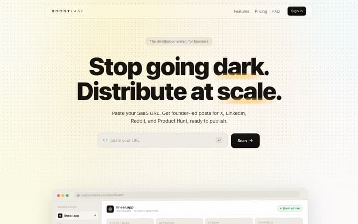 Boostlane preview